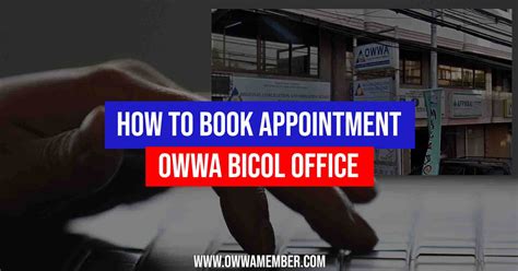 How to Book OWWA Region 5 Bicol Appointment .
